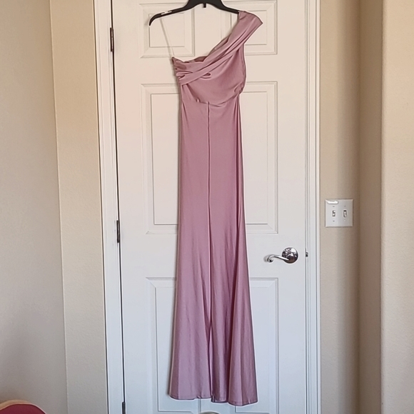 J. Our Dresses & Skirts - Pink Prom Shoulder Dress